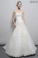 free shipping hot 2016 designer bridal gown lace appliques brides long dress plus size sweetheart elegant beach wedding dresses