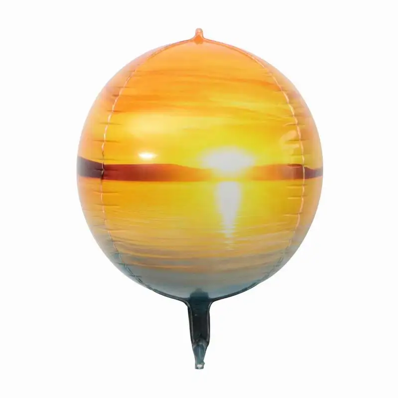 22 inch 4D Round Space Earth Dawn Starry Sky Aluminum Foil Balloon Wedding Decoration Birthday Party Helium Ballon Supplies