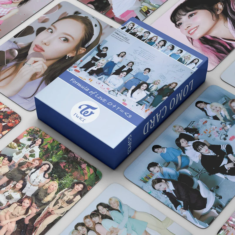 

2022 NEW 54pcs/set TWICE Postcard Photo Lomo Cards New Album FORMULA OF LOVE THE FEELS TASTE OF LOVE Cards Kpop TWICE Photocards