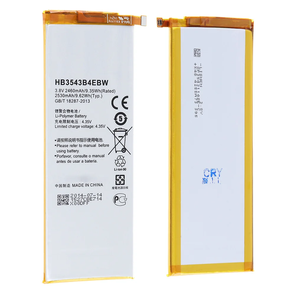HB3543B4EBW 3 8 V 2460mAh литий ионная аккумуляторная батарея Аккумулятор для телефона