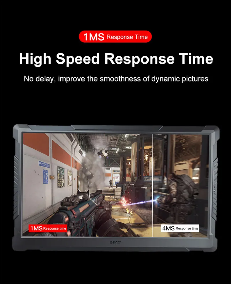 G-STORY 17," HDR глаз-Уход Портативный Comput PC монитор Hdmi для ноутбука, Xbox, переключатель и Ps4 FreeSync Портативный ЖК-игровой монитор