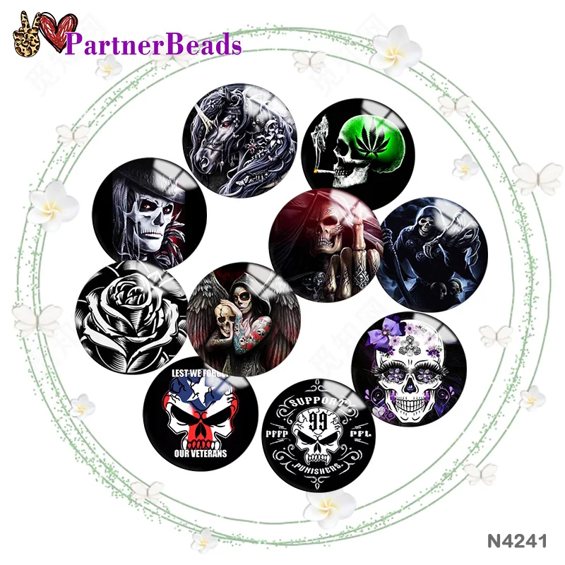 

Круглый стеклянный кабошон 12 мм/18 мм/20 мм/25 мм для фото с изображением черепа на Хэллоуин N4241