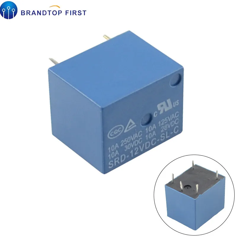 SRD-12VDC-SL-C SRD-24VDC-SL-C SRD-05VDC-SL-C SRD-09VDC-SL-C T73-5V 9V 12V 24V 5-контактный PCB Тип Мощность реле |