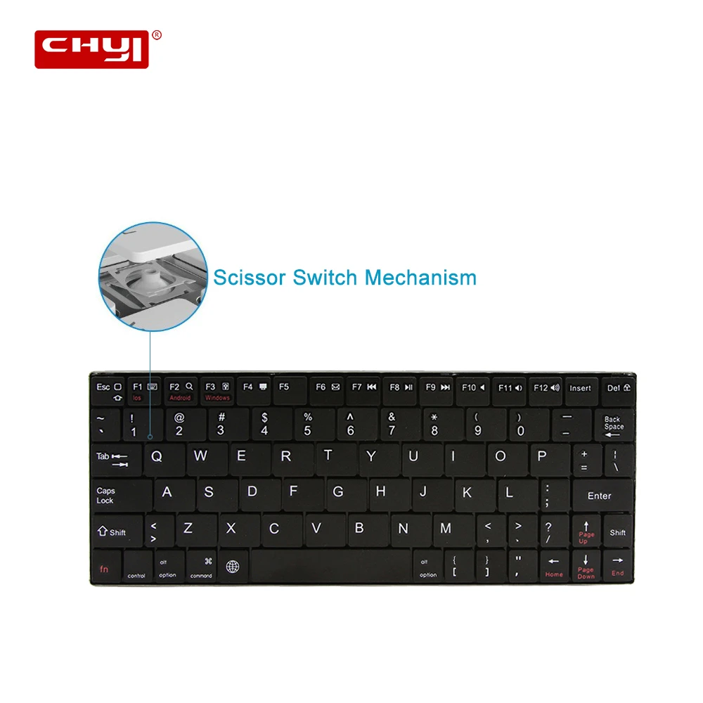 CHYI Bluetooth беспроводная клавиатура PCB ультратонкий компьютер игровой