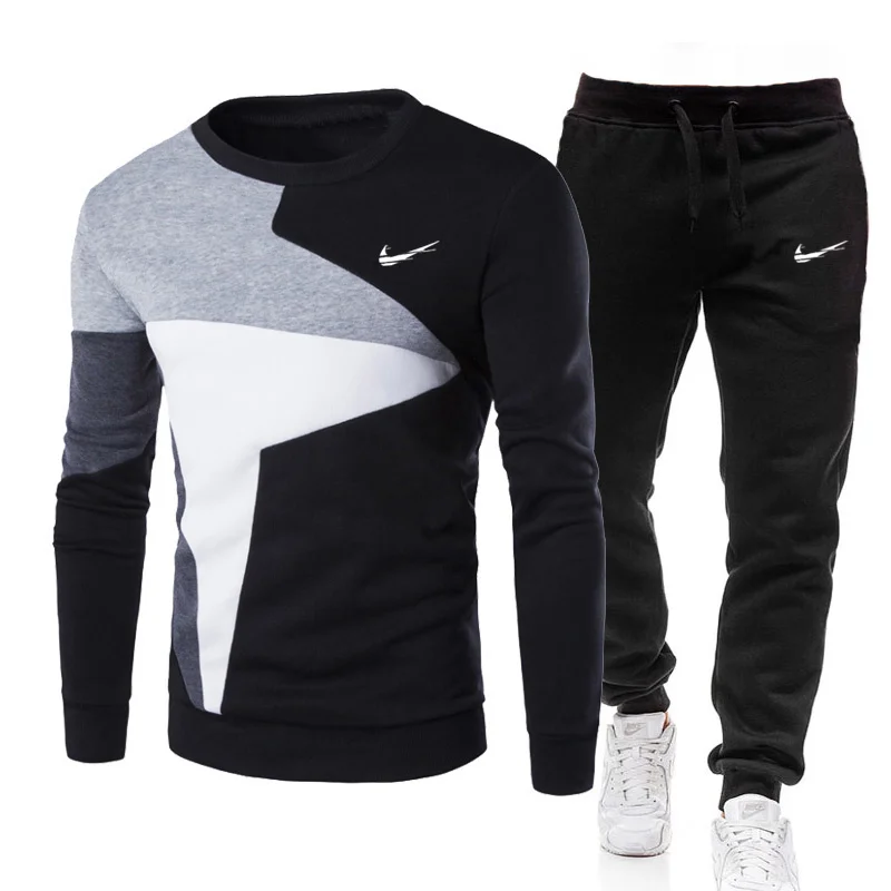 

Новинка Осень-зима 2021 Мужская спортивная одежда IКNIKE свитшот для фитнеса + пуловер с круглым вырезом комплект из 2 предметов женский костюм д...