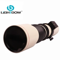 lightdow white 500mm f8 0 manual prime telephoto lens t2 adapter ring for canon nikon sony pentax olmpus fuji cameras