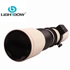 Телеобъектив Lightdow 500 мм F8.0 с ручным перфорированным фокусным расстоянием и переходным кольцом T2 для камер Canon, Nikon, Sony, Pentax, Olmpus, Fuji