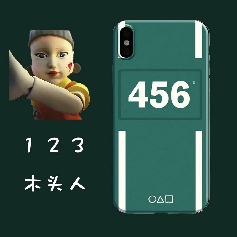

Squid Game Fashion Phone Case Cute For iPhone 13 Business Phone Cases Matte Soft Shell Protective Cover For iPhone 13 Pro Max XS
