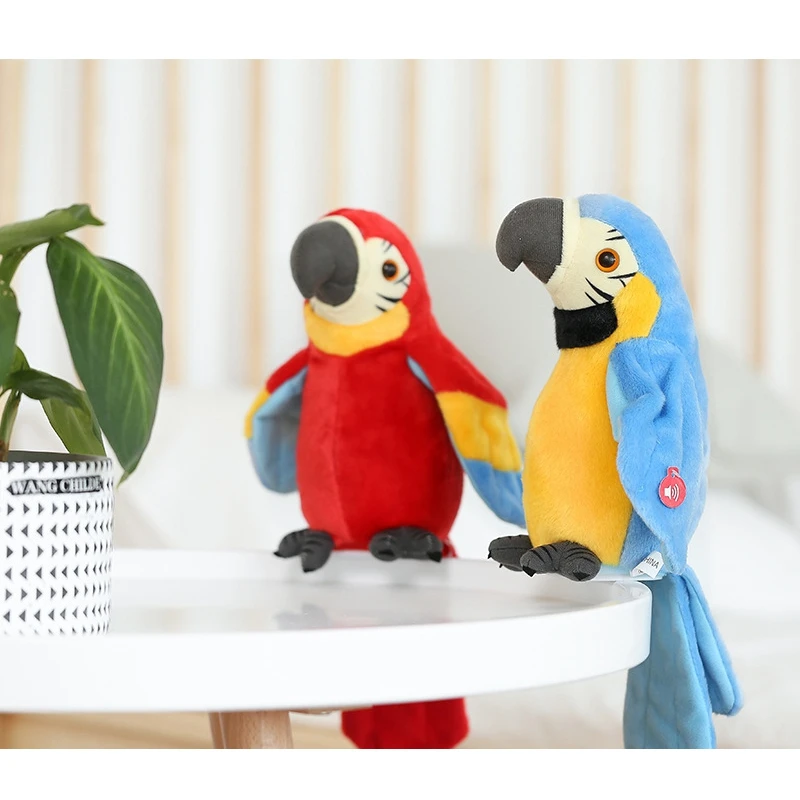 

Talking Parrot Plush Electronic Bird Pet for Kids Early Education Toy
