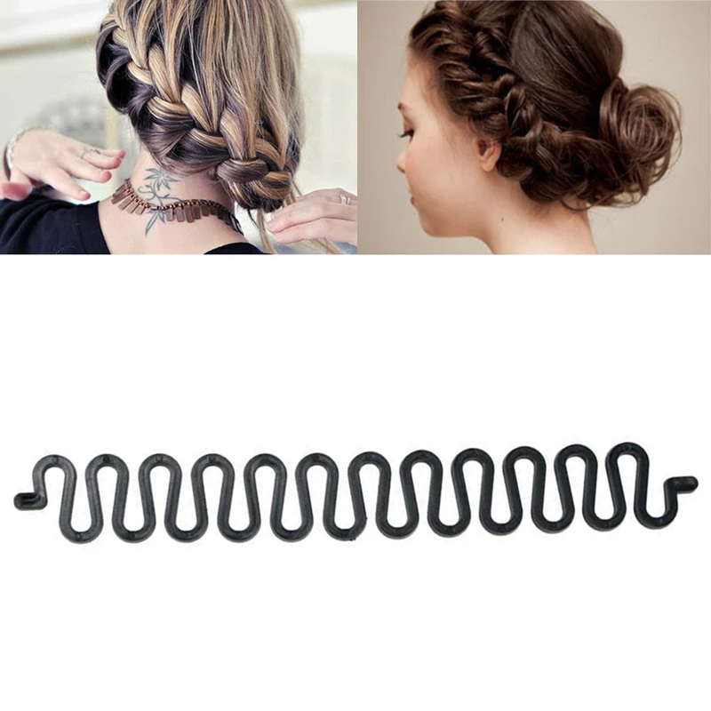

1pc Hair Braiding Tool Hair Styling Women Girls Hair Twist Braider with Hook Hair Edge Twist Curler Hair Style Tool Accessories