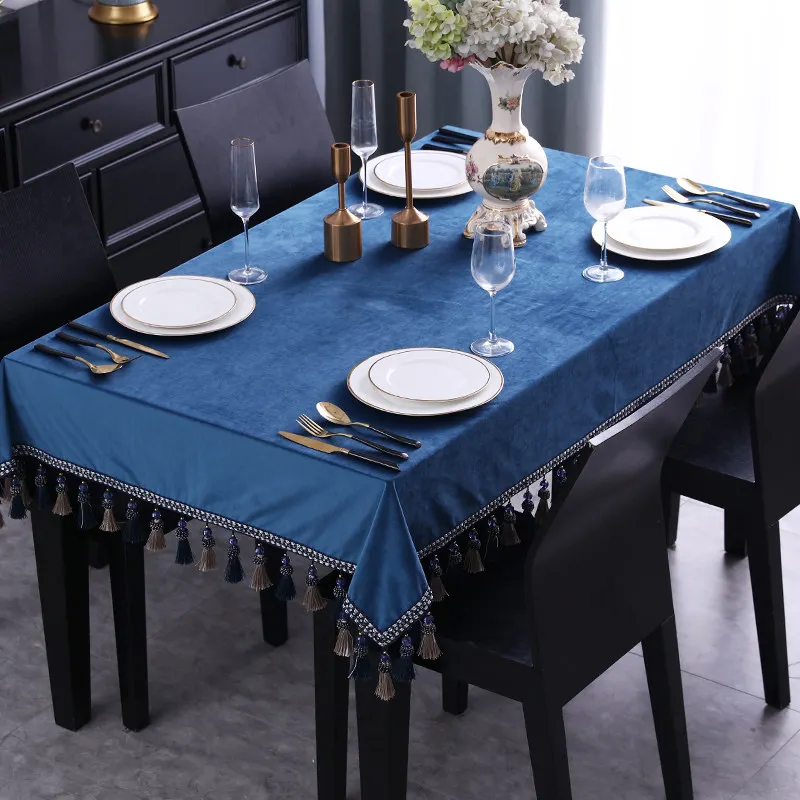 

Скатерть Eifloy бархатная зелёная