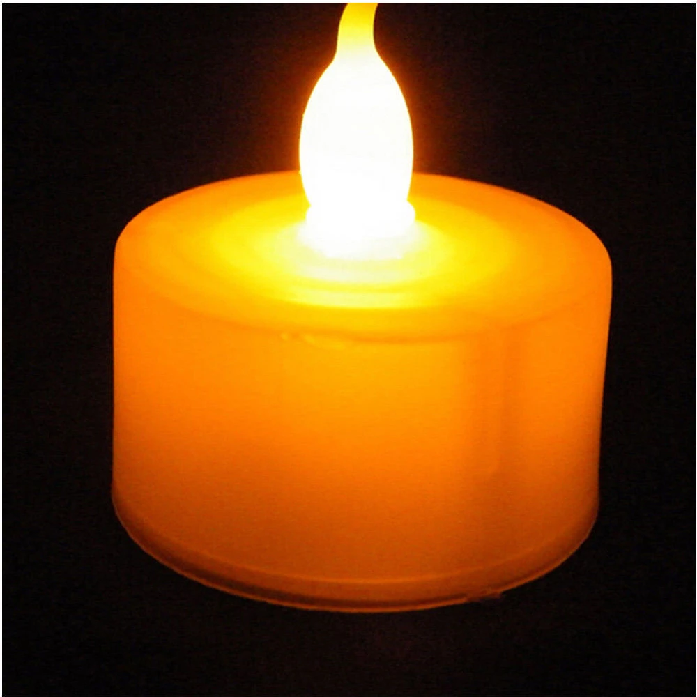 Креативная Светодиодная свеча многоцветная Лампа имитация цветного пламени