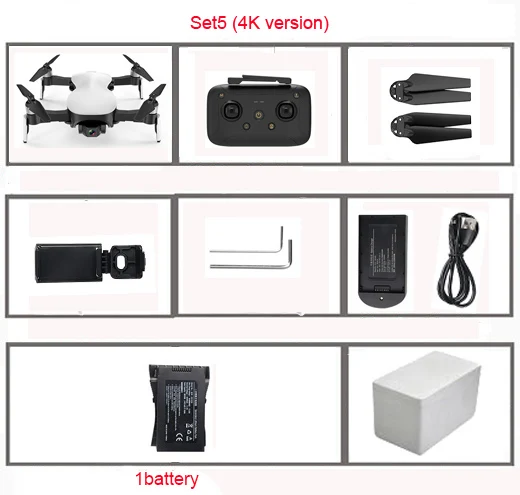 set5 4K C-FLY Faith Дрон с GPS 5G WiFi FPV 1080 P/4 K HD камера бесщеточный оптический поток RC Квадрокоптер 1200 метров полый Кубок 3 оси Дрон - Цвет: set5 4K