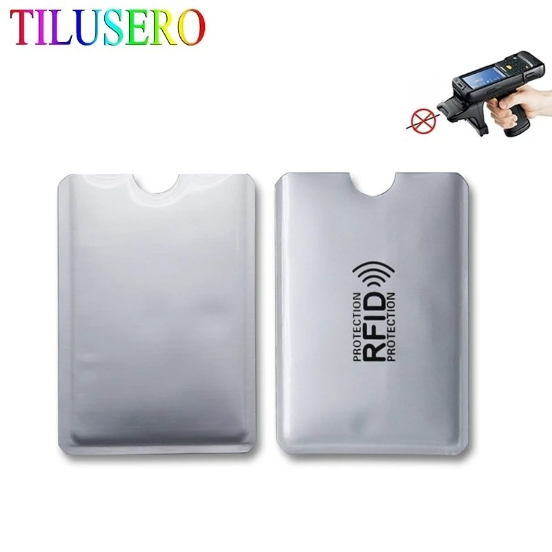 

5pc Anti Rfid Card Holder NFC Blocking Reader Lock Id Bank Card Holder Case Protection Metal Credit Card Case Aluminium
