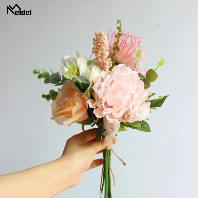 Розовая искусственная Роза Galsang Flora украшение для вечеринки сделай сам Шелковый
