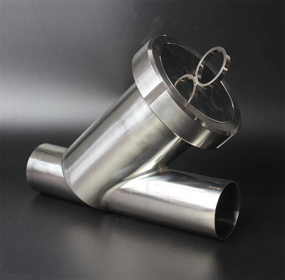 

Fit 32mm Pipe OD x 1.5" Tri Clamp SUS304 Sanitary Y Type Strainer Filter Home Brew Beer Wine