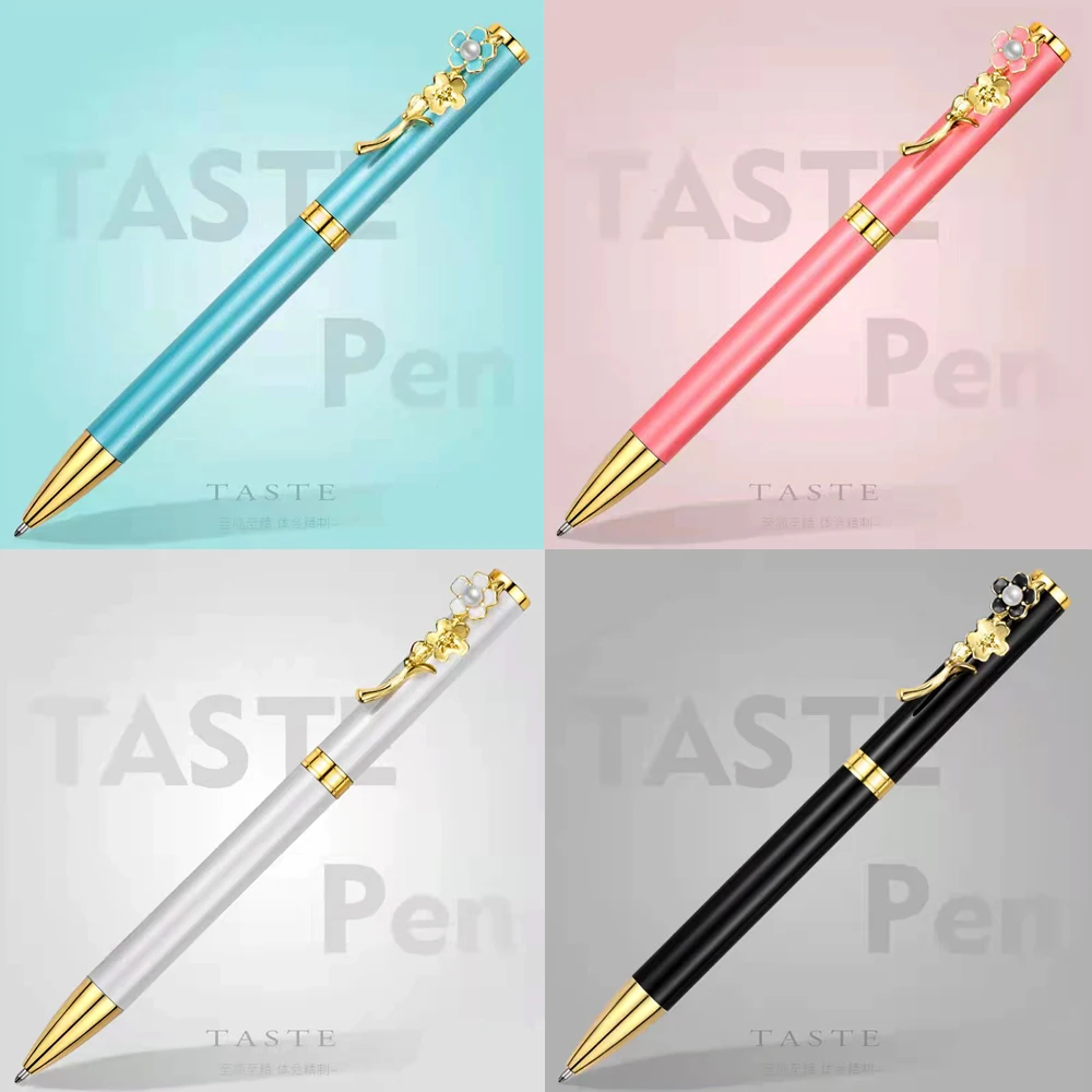 

16Pcs New Metal Ballpoint Pen Rose Crystal Style Student Signature Pen Business Luxury Gel Pen Ink Pen Office Gift Pen