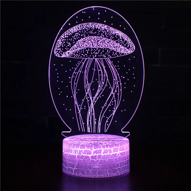

Hongcui Night LED Lights Novelty 3D lamp Cute Toy Gift 7 Color Cartoon Atmosphere Lamp For Children Kids Room