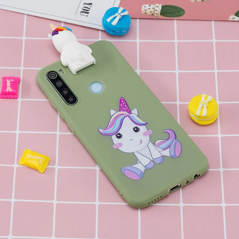 3D Cartoon Rabbit Stand Toys Redmi Note 8T Case For Xiaomi Silicone Dolls Soft Cover Xiomi |