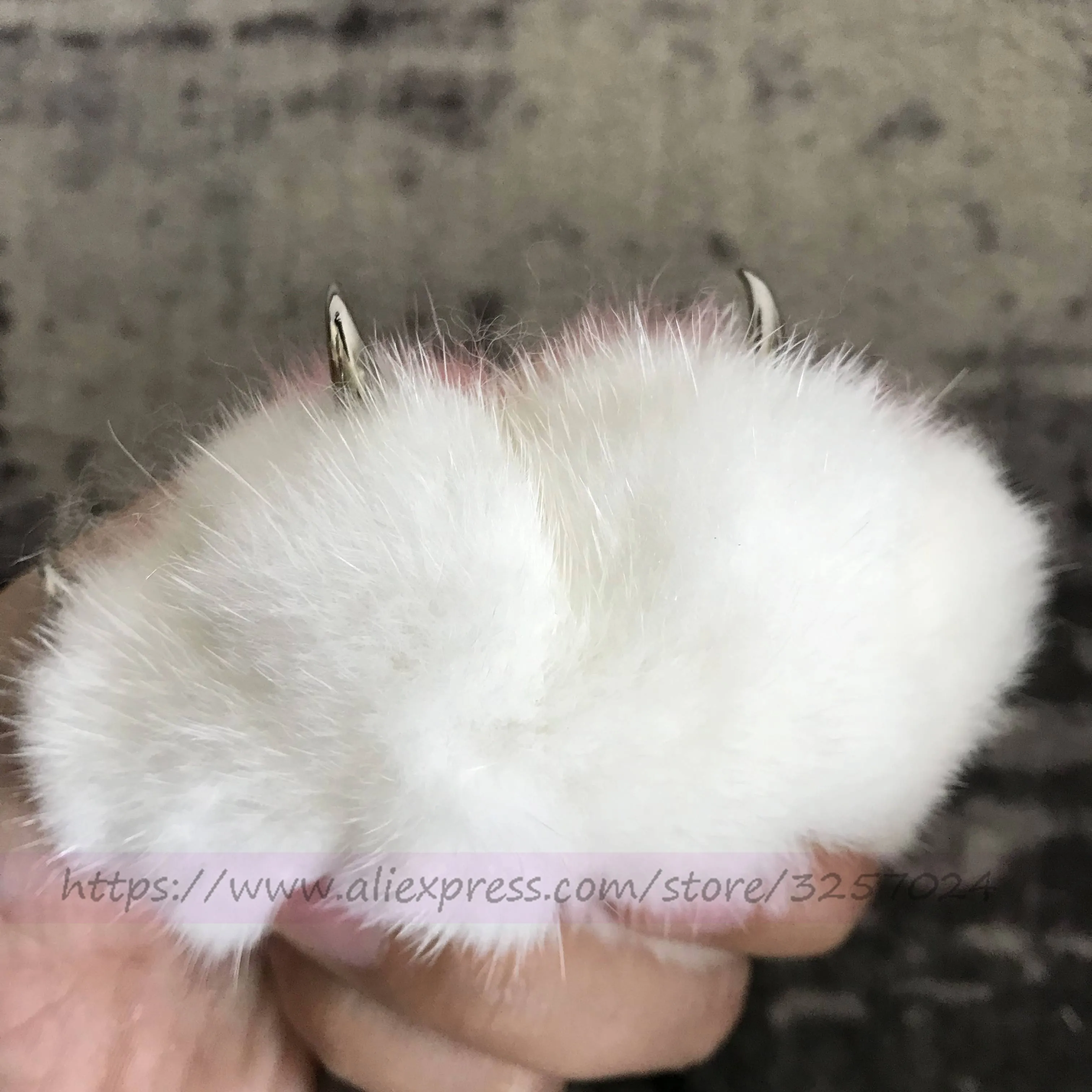 Magicfur милый маленький розовый коготь из натурального меха норки помпон подвеска