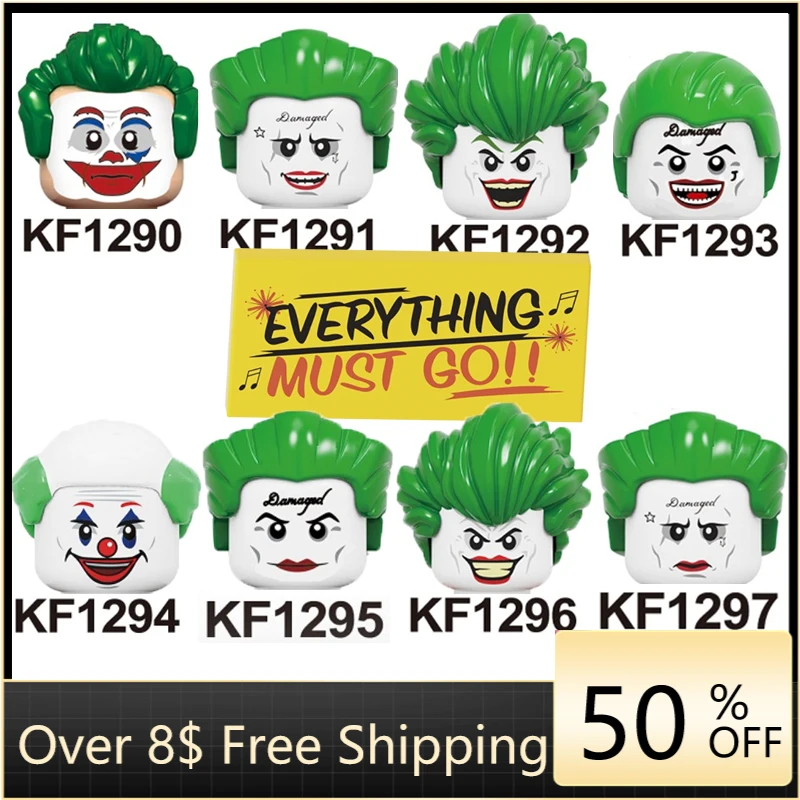 

Mini Building Blocks Famous Movie Bricks Joker Clown Pennywise Redux Freakazoid Figures For Children Toys KF6110