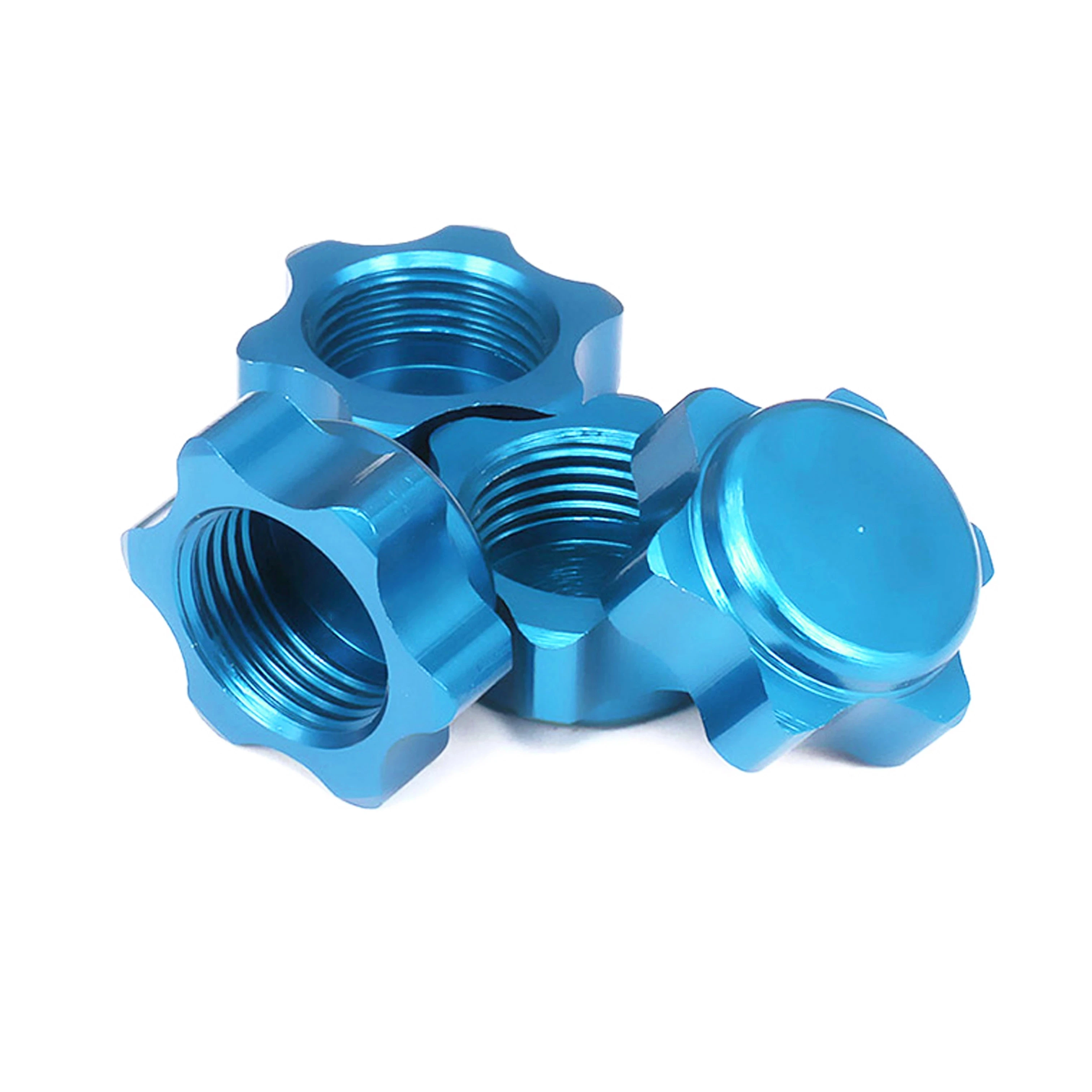 

17Mm Aluminium Wiel Hub Hex Moer Fijne Anti-Stofkap Voor 1/8 Rc Hobby Auto Buggytruck Hop-up Onderdelen Hsp Axiale Hpi Traxxas H
