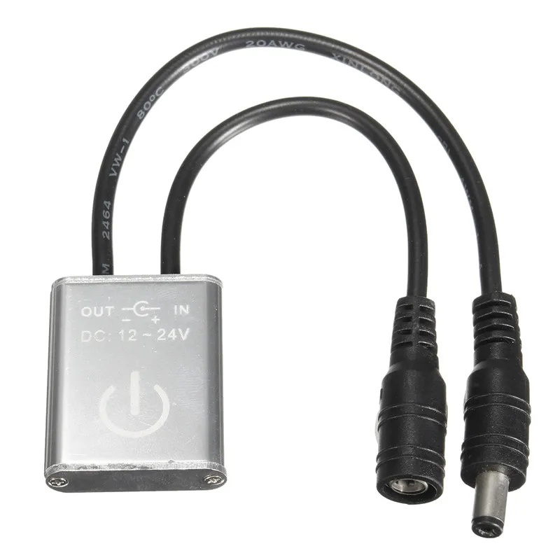 Серебристый мини светодиодный диммер сенсорный выключатель для одноцветной