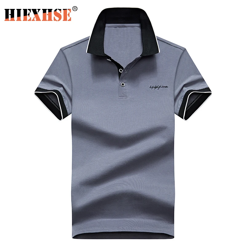 

High Quality Solid color 3D Embroidery Polo Shirt Casual Polo Shirts men's Short sleeve polo shirt 2020 New Arrival polosshirt