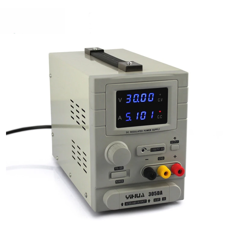 DC источник стабилизированного напряжения YIHUA 305DA 30V 5A связи обслуживание цифровой