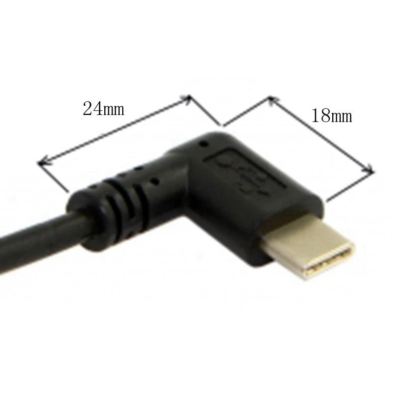 100 см 3 фута растягивающийся USB C 1 type c 90 градусов штекер под прямым углом 2 0 A