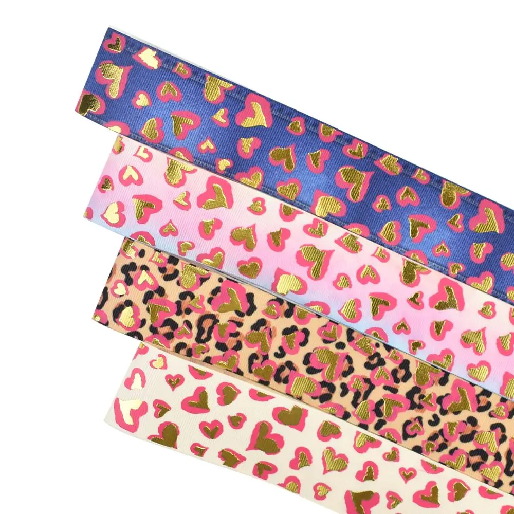 

HSDRibbon Free Shipping 38mm 1-1/2inch hsd-design custom love Pattern on Grosgrain Ribbon
