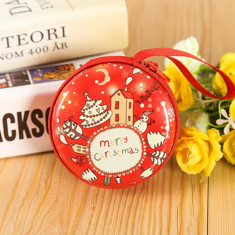 Подарочная жестяная коробка герметичная банка для хранения рождественских
