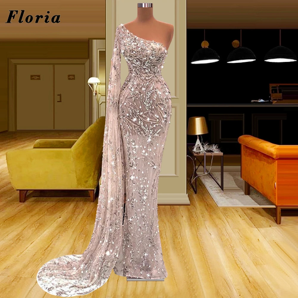 

Floria Princess Beading Long Evening Dress Handmade Crystals Women Long Prom Dresses Wedding Party Gowns 2022 Vestidos De Festa