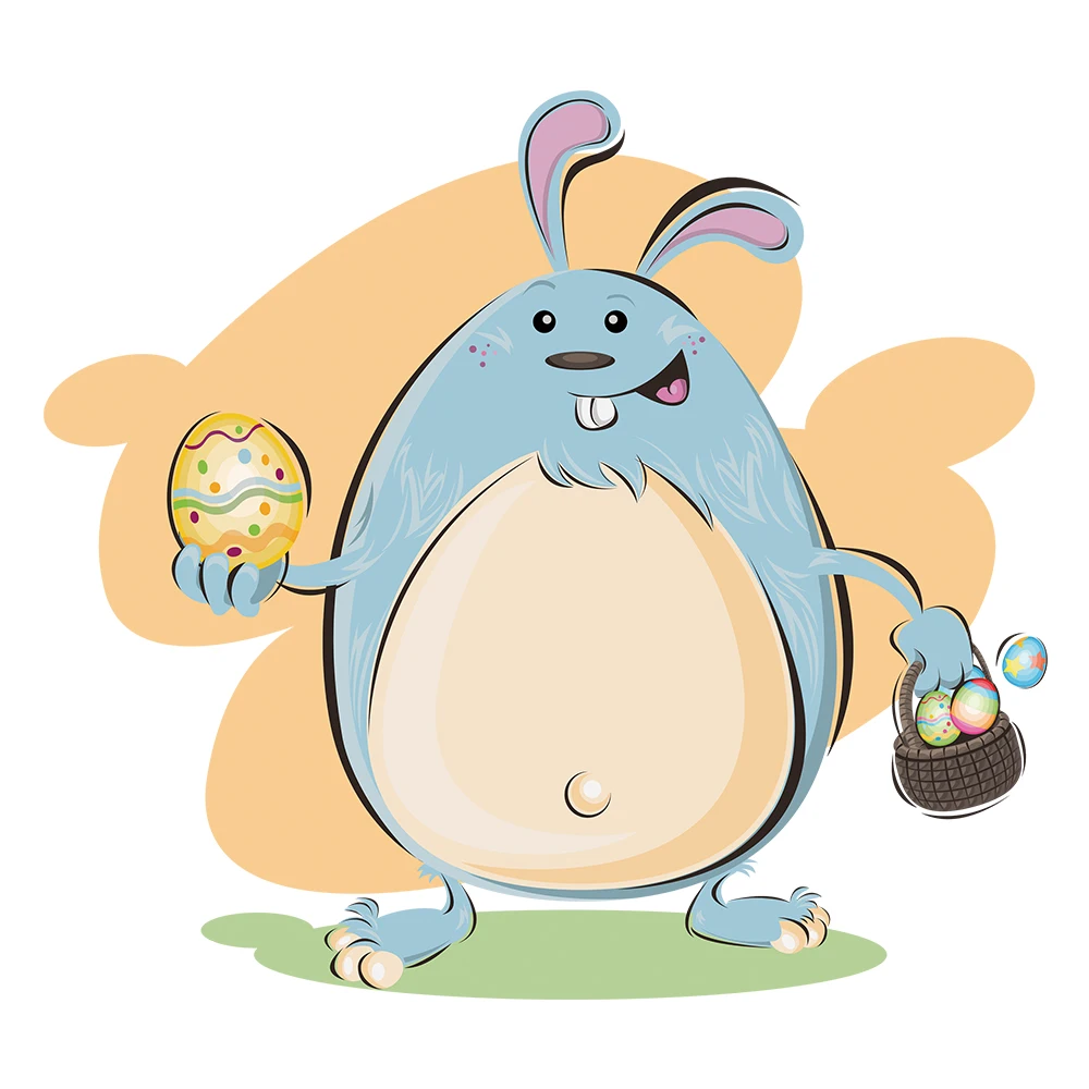 Пасхальные новые съемные и многоразовые наклейки для автомобиля кролик на