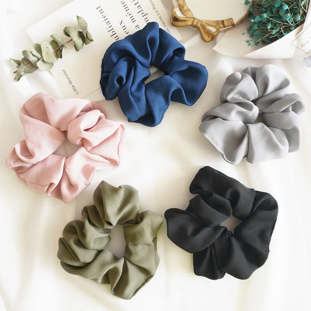 

Elastic Headband Korea Fashion Solid Hairbands Hair Accessories For Women/Girl Hair Sports Scrunchie Ponytail Hair Scrunchies