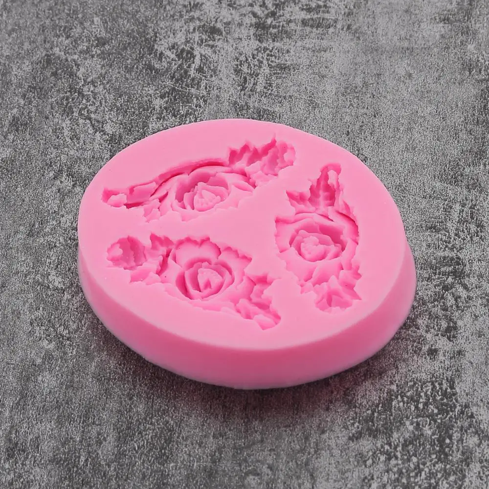Валентина Gumpaste форма для выпечки 3D Роза цветок торт Силиконовая помадка