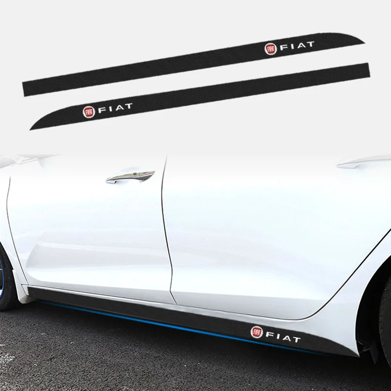 

2pcs Car Door Side Skirt Stripes Decal For FIAT 500 Punto Scudo Ducato Palio Toro Tora Stilo Tipo Argo Grande Bravo Croma 595