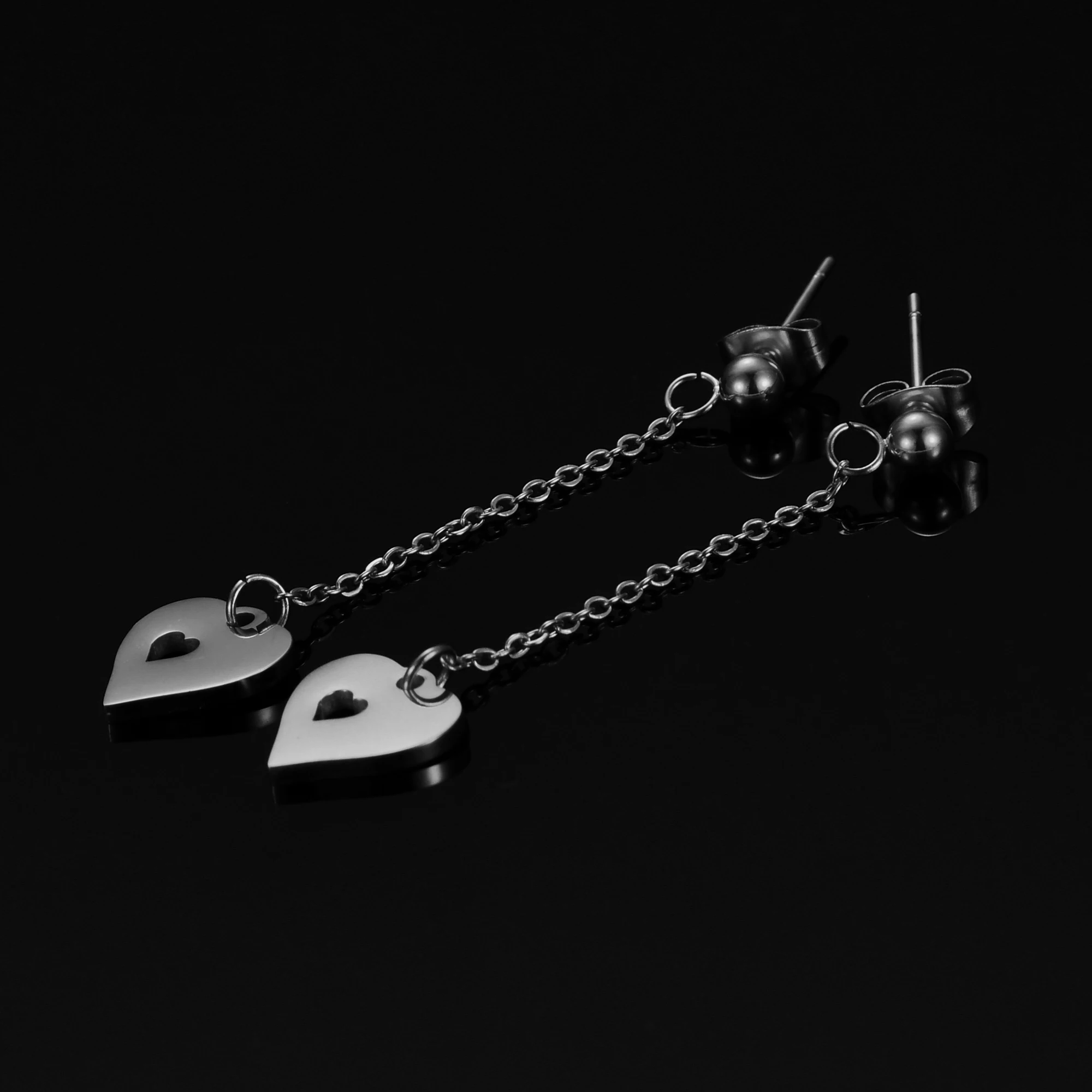 Круглые серьги с кисточкой сердцем длинная цепочка золотые Висячие для девочек