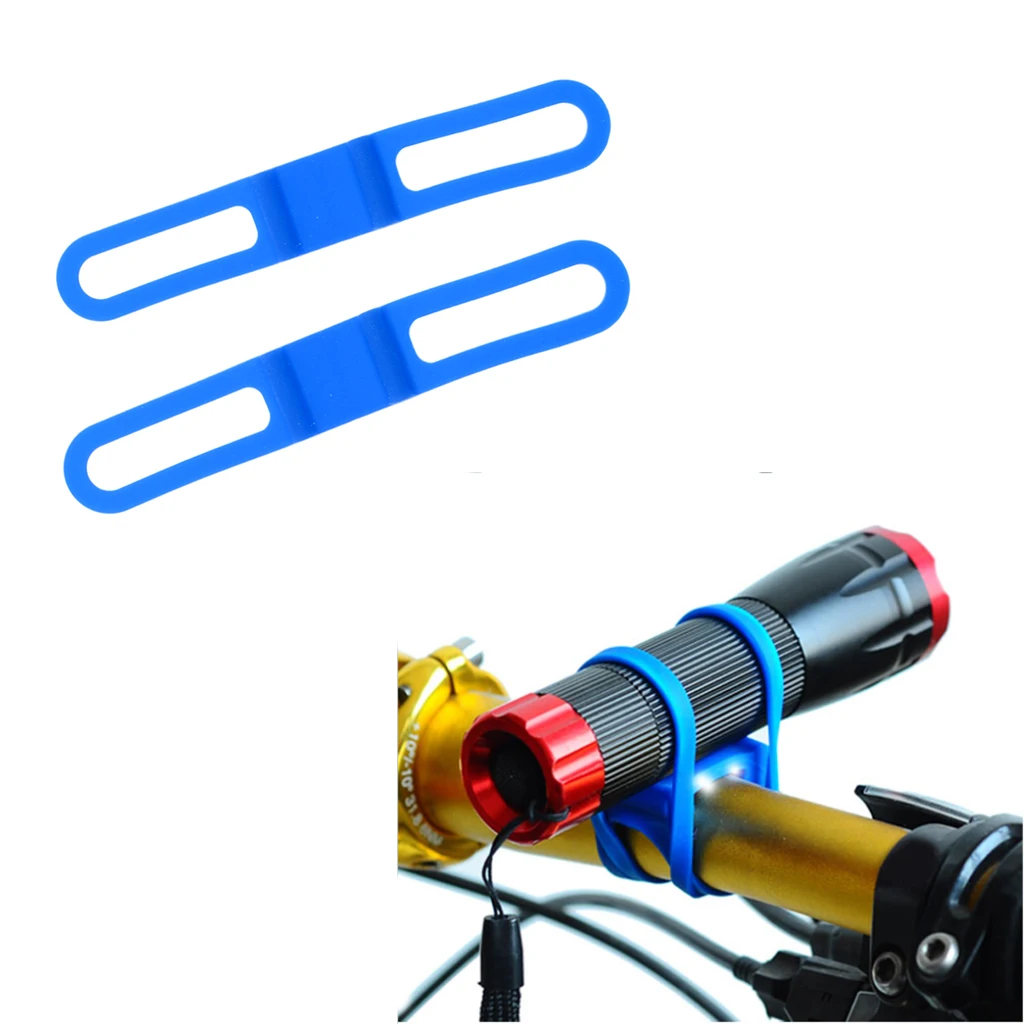 2 шт. велосипедные силиконовые ленты фонарики крепление для телефона держатель