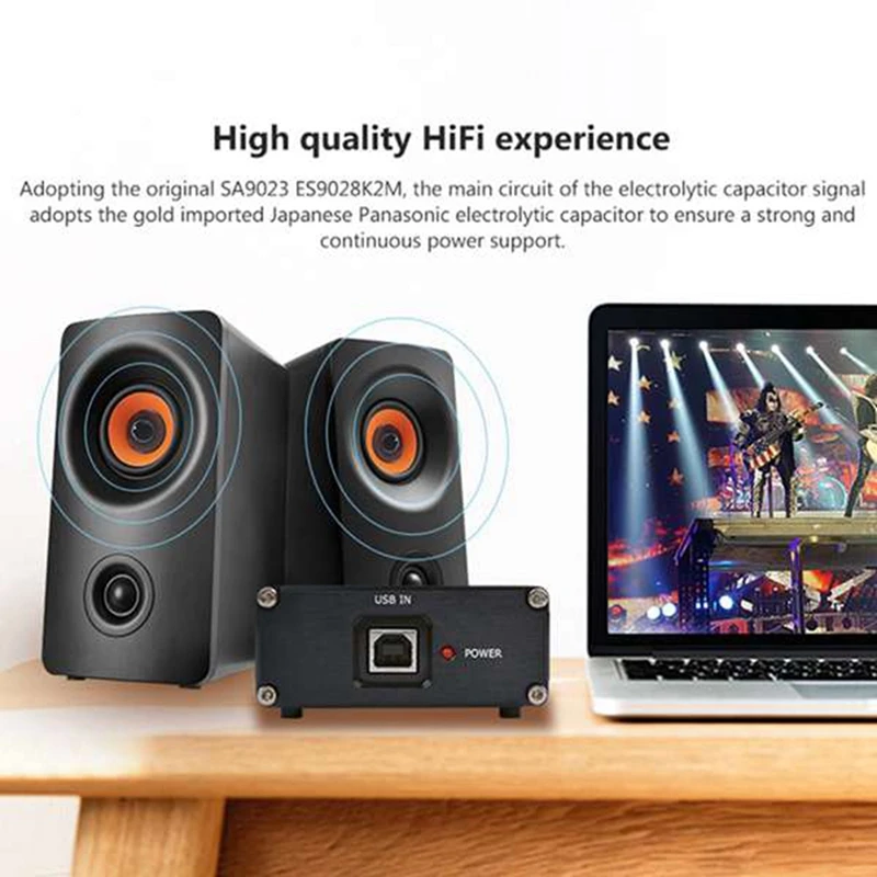 

Es9028Q2M Sa9023A USB Dac Decoder Board Fever Audio External Sound Card Support 24Bit 96K for Amplifier Home Theater