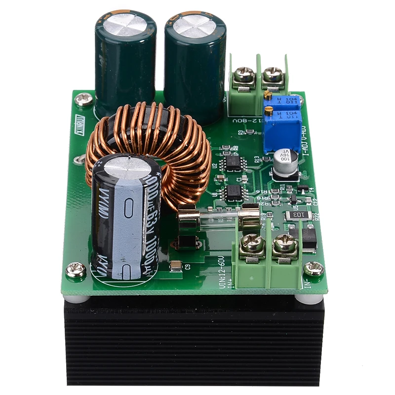 DC 12 V 60 80 Step Up Мощность модуль повышающий преобразователь постоянного тока с 15A 10A