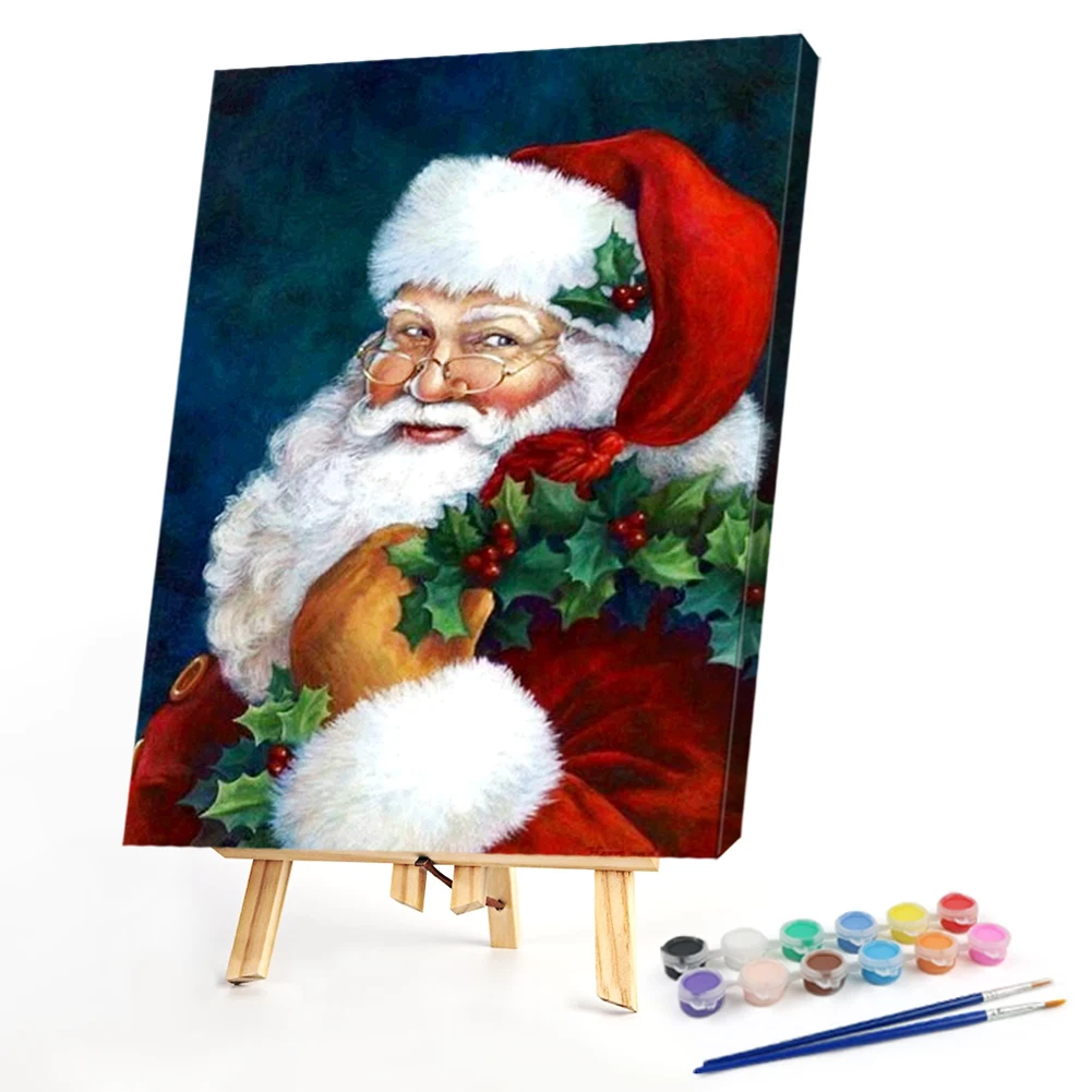 

Painting By Numbers for Adult Children Hand Painted Canvas Oil Painting Picture Wall Art Living Room Home Christmas Decoration