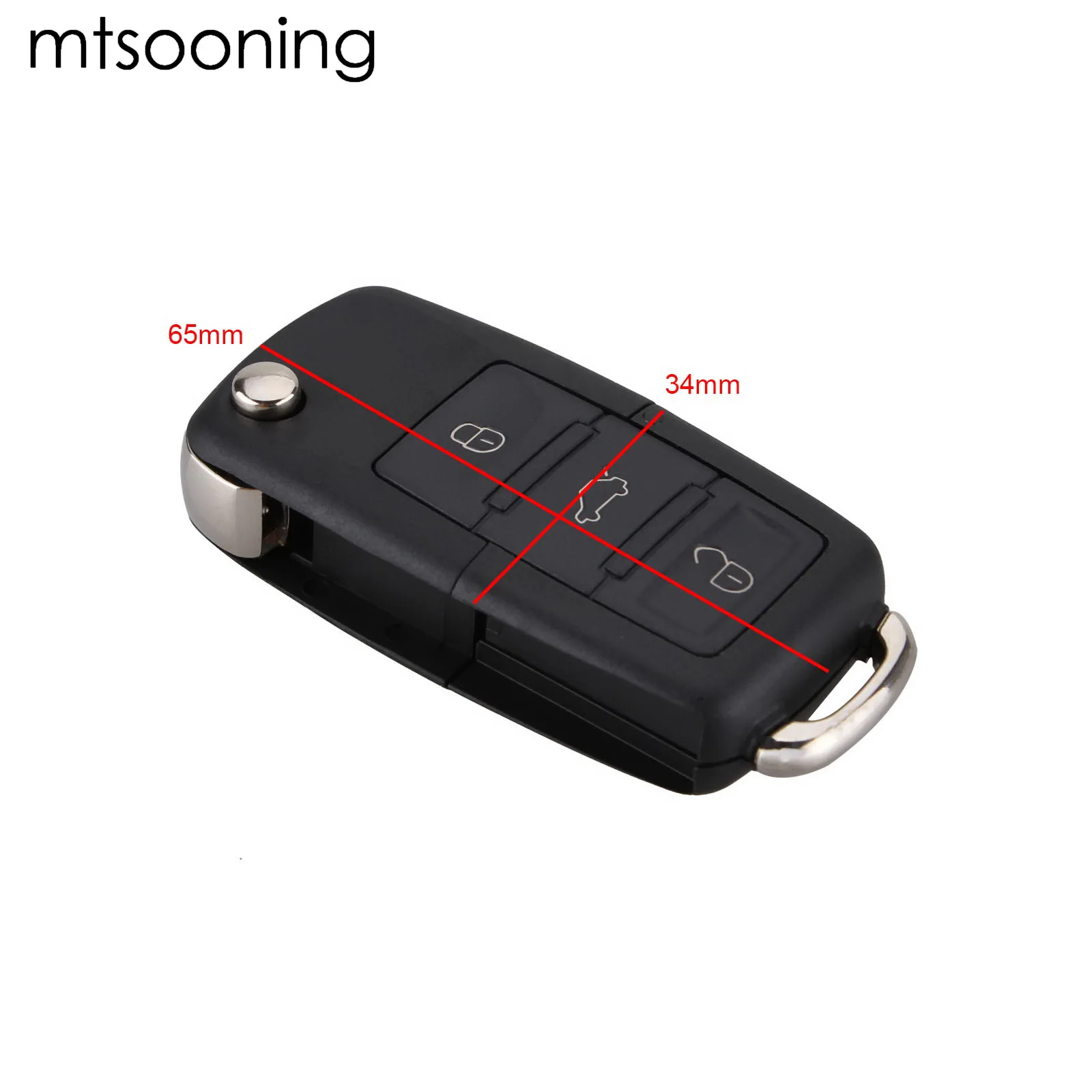 Складной автомобильный пульт дистанционного управления с 3 кнопками чехол для