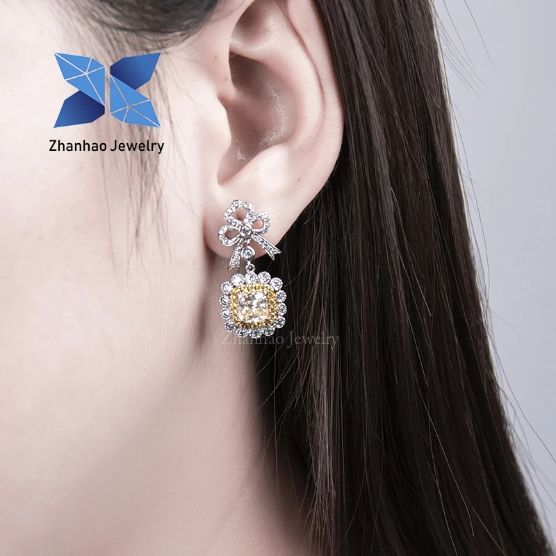 Ювелирные изделия Zhanhao жёлтые бриллианты имитация луковистой резки новейшие