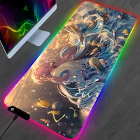 rgb hololive mouse mat pad speed keycaps backlit keyboard gaming custom kawaii accessories luminous pads the table carpet rug pc