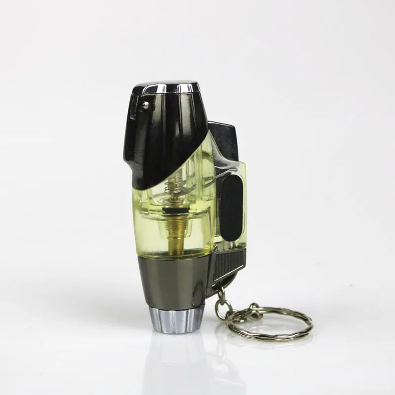 Компактная струйная газовая зажигалка факельная турбо ветрозащитная