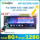 магнитола 2 din android 10 с экраном автомагнитола стерео для BMW 5 серии E39 1996-2003 X5 E53 M5 Carplay, интеллектуальная система Мультимедиа, 2DIN DVD видеоплееры автомагнитола блютуз автозвук Навигация Навигатор