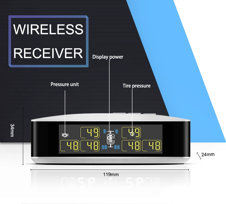 TPMS автомобильное беспроводное давление в шинах для RV автобусная система