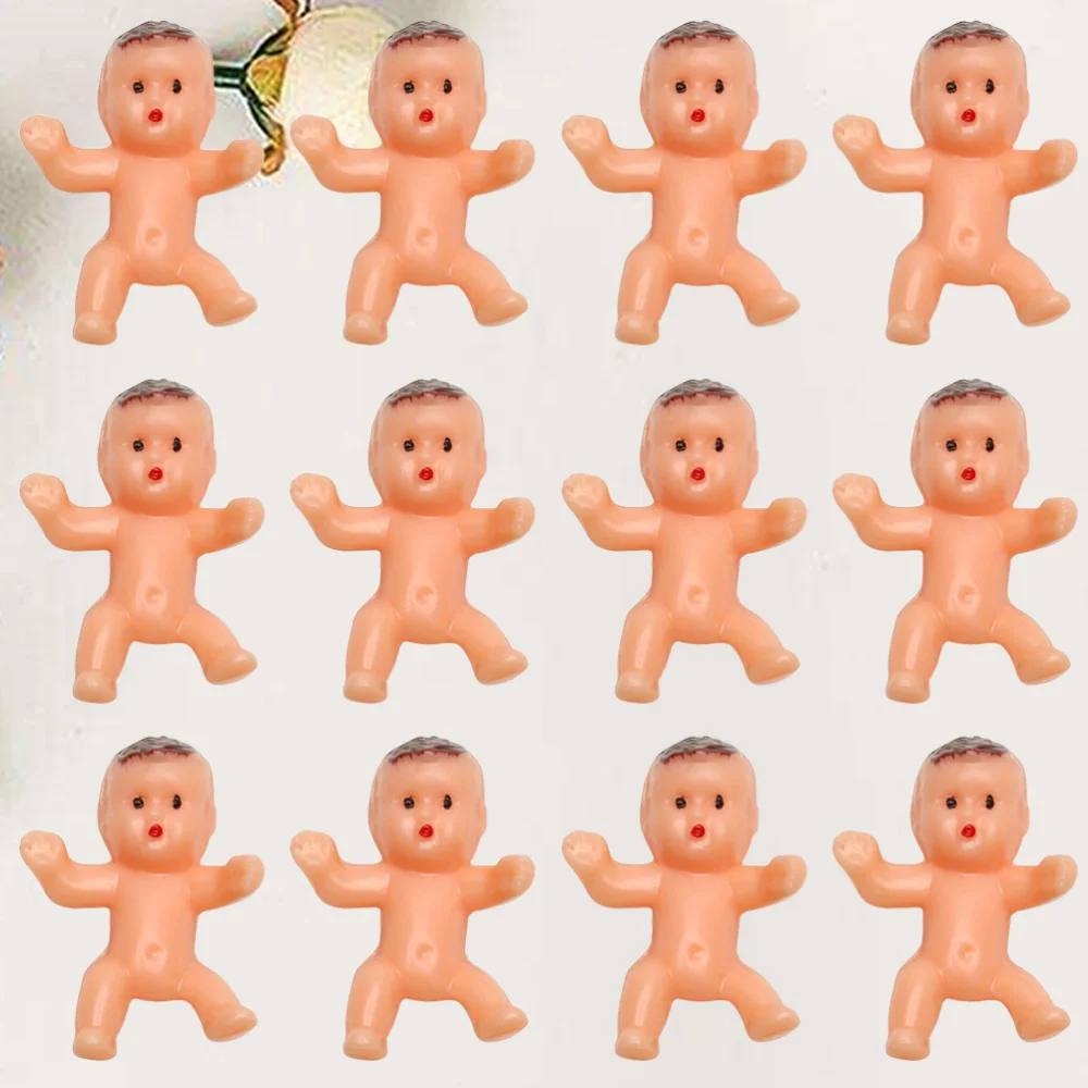 

80Pcs Baby Doll Ornaments Mini Birthday Party Favors Infant Gifts for Infants Toddlers
