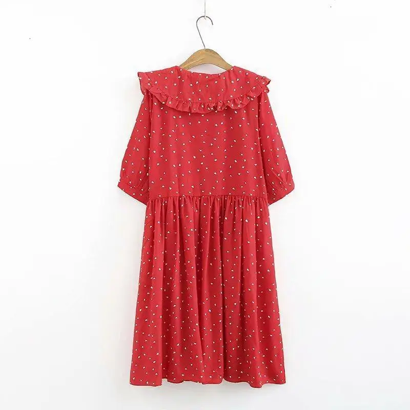 Большие размеры 2XL 5XL женские среди платье в стиле кэжуал с принтом вечерние